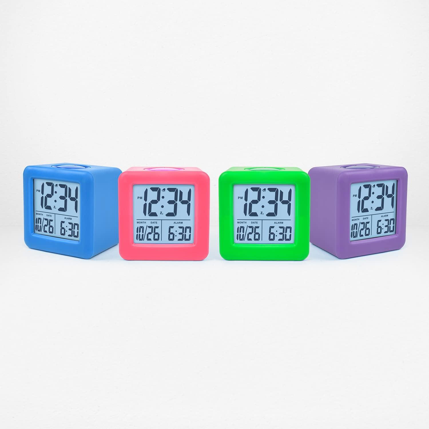 Jieluotekeji Equity By La Crosse Soft-Cube LCD Alarm Clock With Smart Light