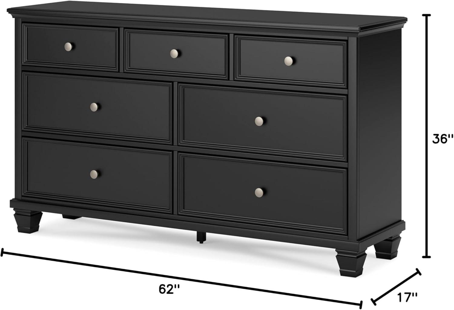 Black Farmhouse Dresser with Felt Lined Dovetail Drawers