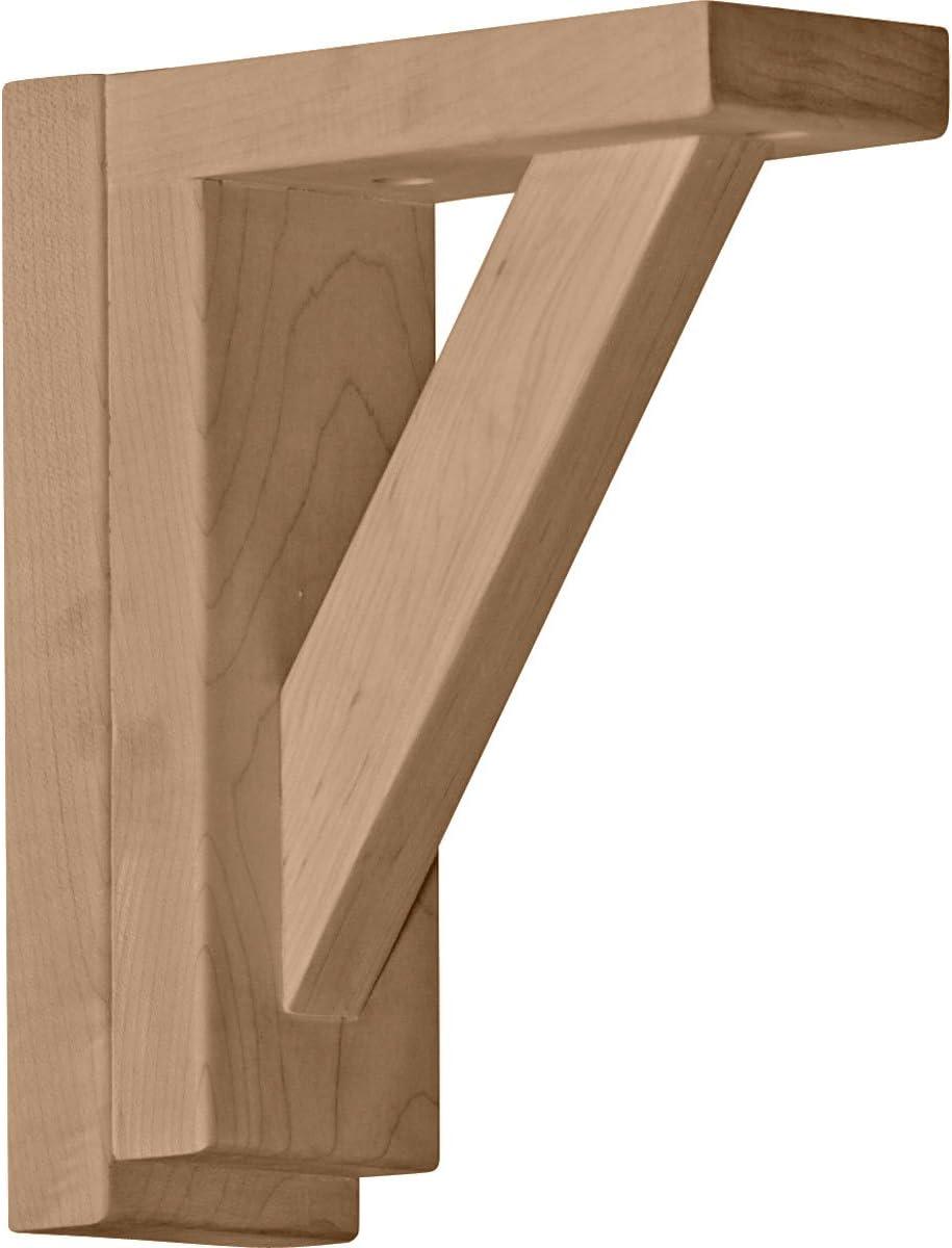 Ekena Millwork Traditional H 2.5'' W D Wood Bracket / Corbel