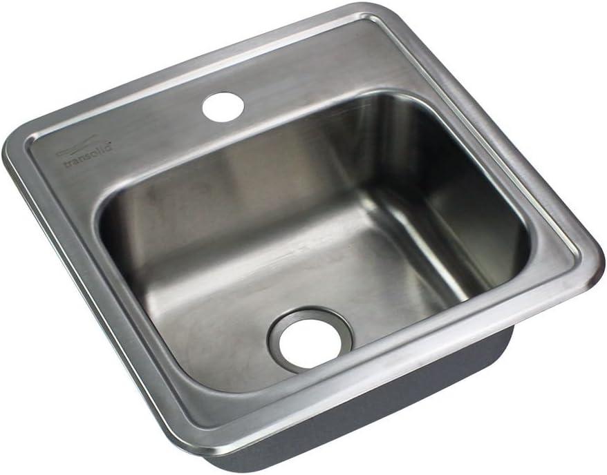 15'' L Drop-In Single Bowl Stainless Steel Kitchen Sink