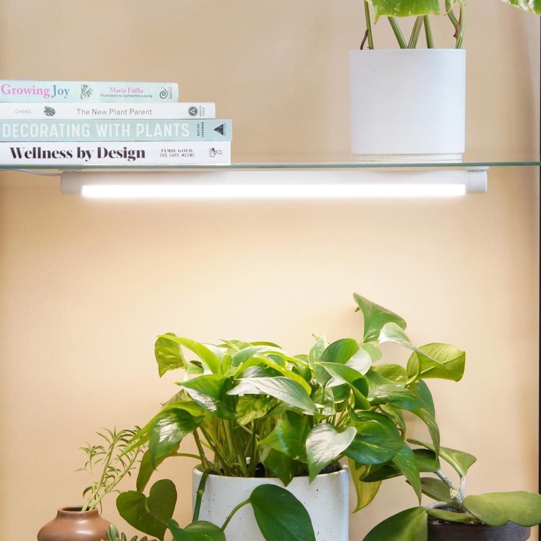 Soltech Solutions Grove™ LED Grow Light - Under-Cabinet/Shelving or Wall Mounted LED bar Light for Indoor houseplants and Herbs - Touch Control Power and dimming (White)