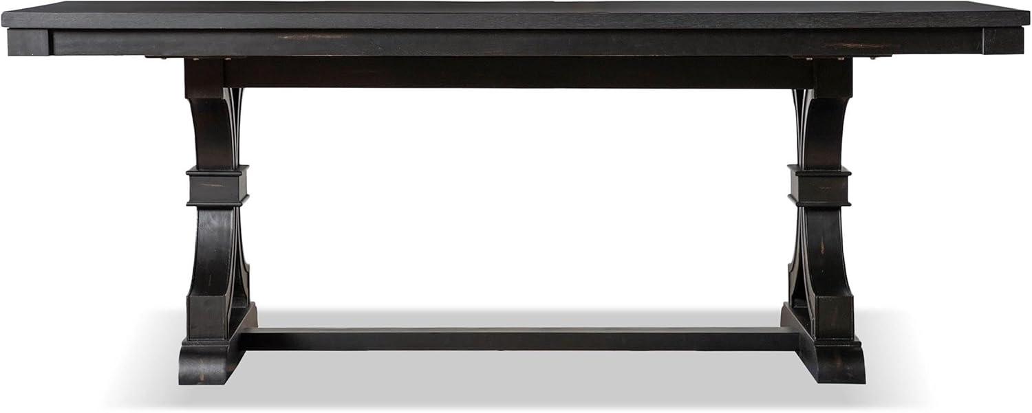 Furniture of America Kindrel Wood Rectangular Dining Table in Black