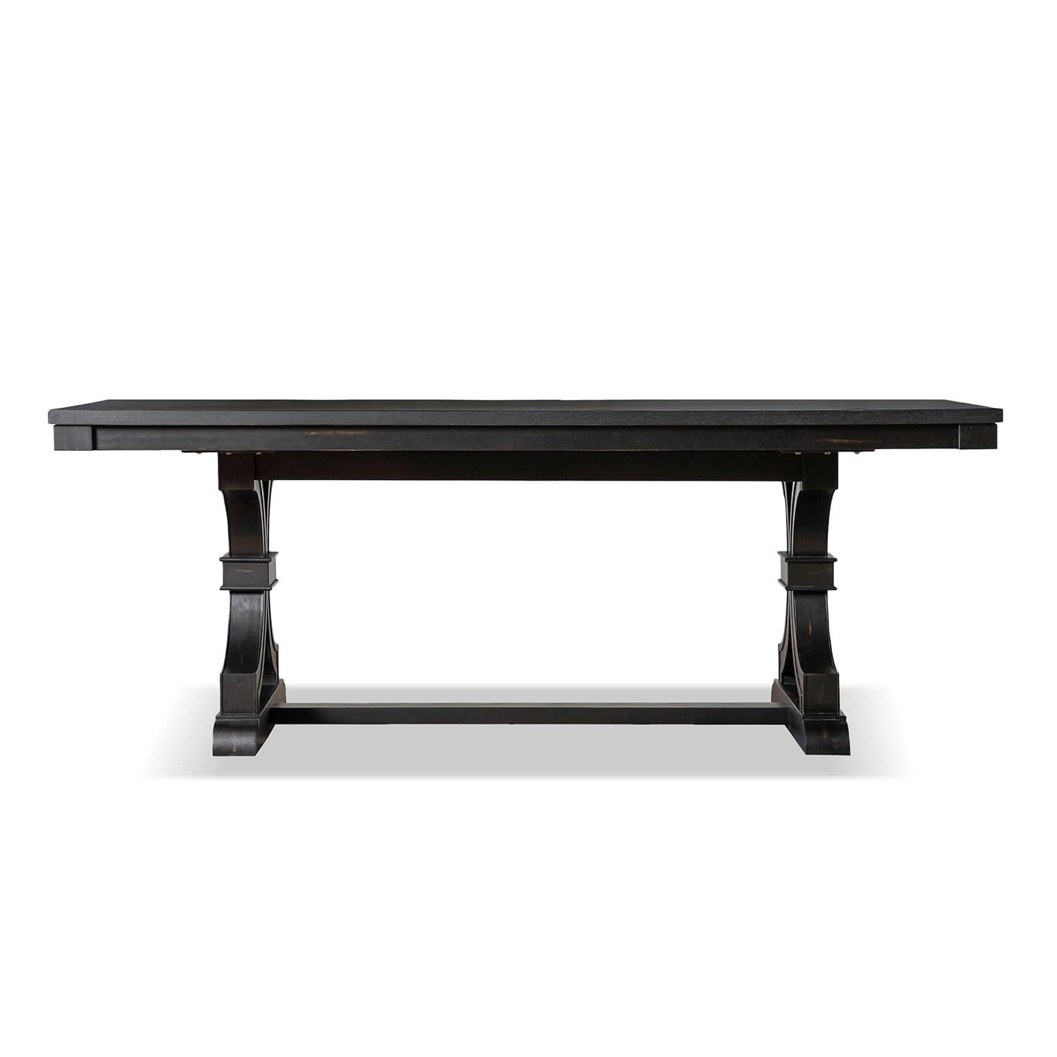 Furniture of America Kindrel Wood Rectangular Dining Table in Black