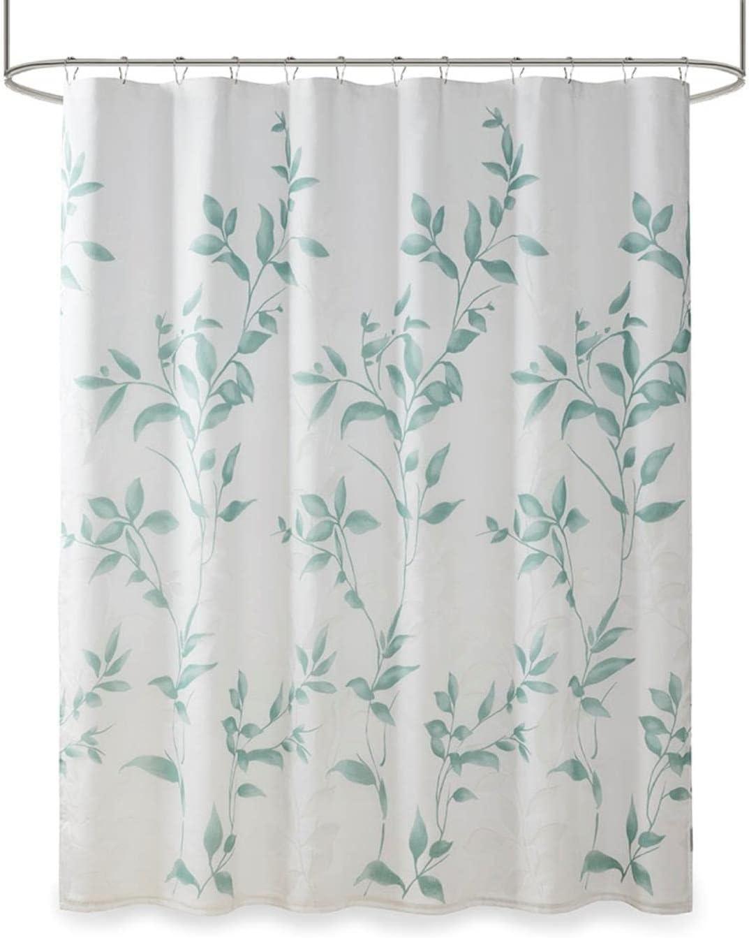 Trent Botanical Burnout Floral Printed Shower Curtain
