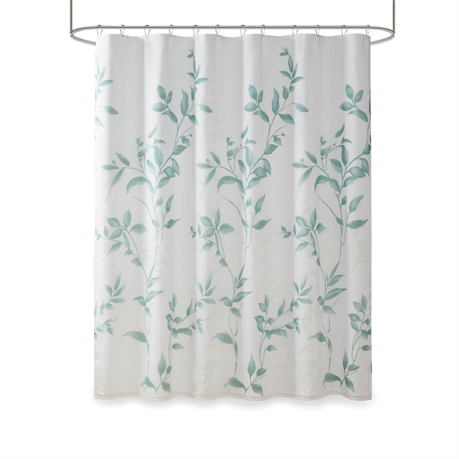 Madison Park Trent Botanical Burnout Floral Printed Shower Curtain & Reviews | Wayfair