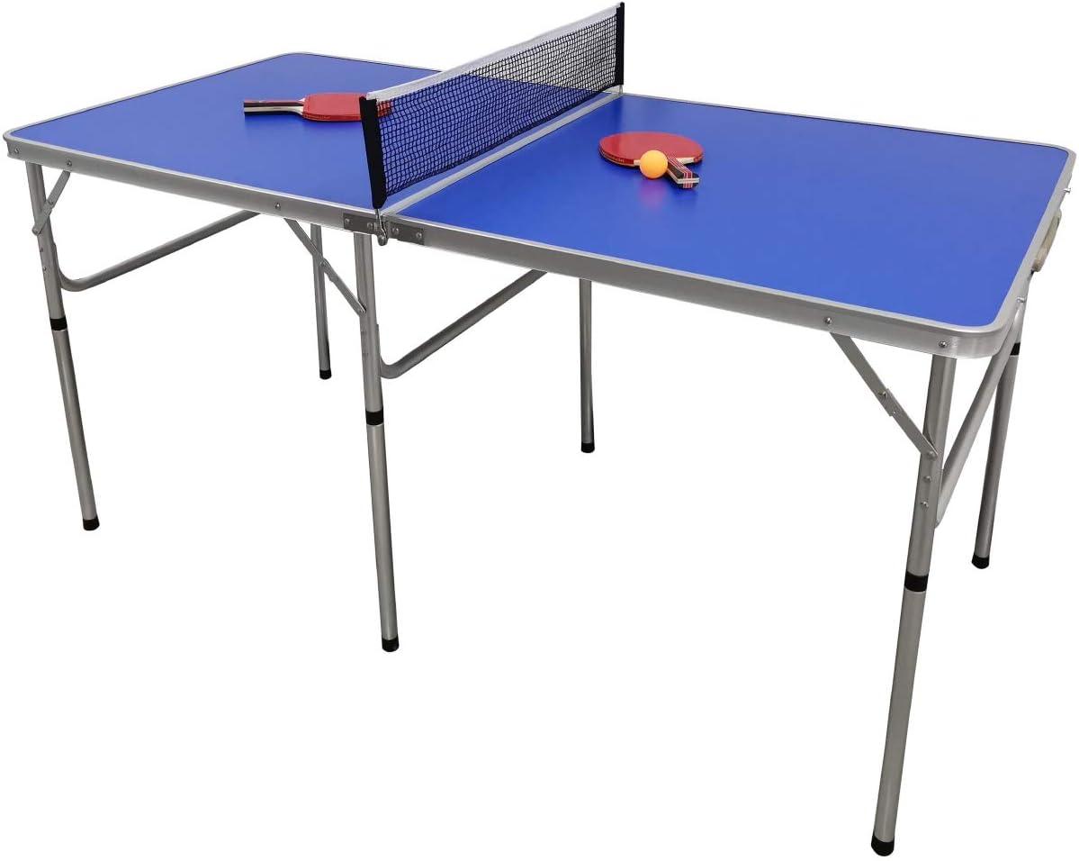 Trademark Innovations Foldable Table Tennis Table (Paddles Included)