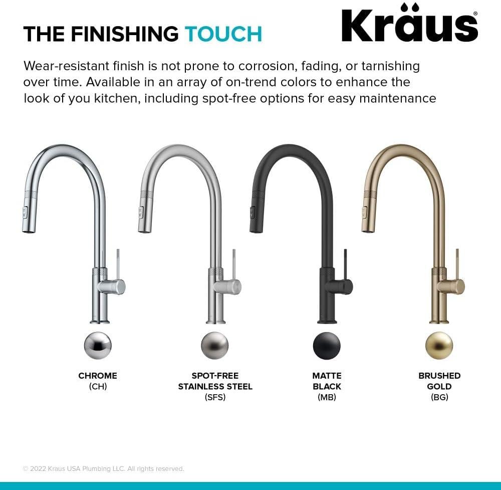 Kraus Oletto Single Handle High-arc Kitchen Faucet