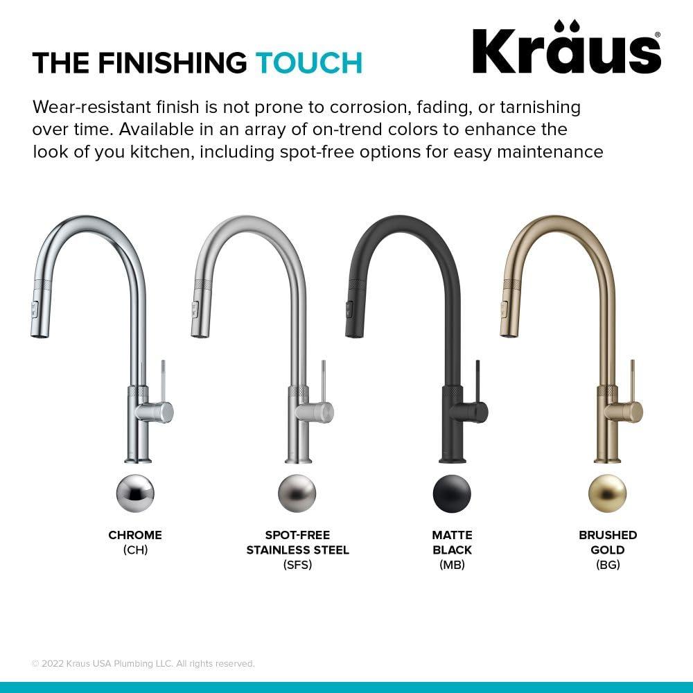 Kraus Oletto Single Handle High-arc Kitchen Faucet