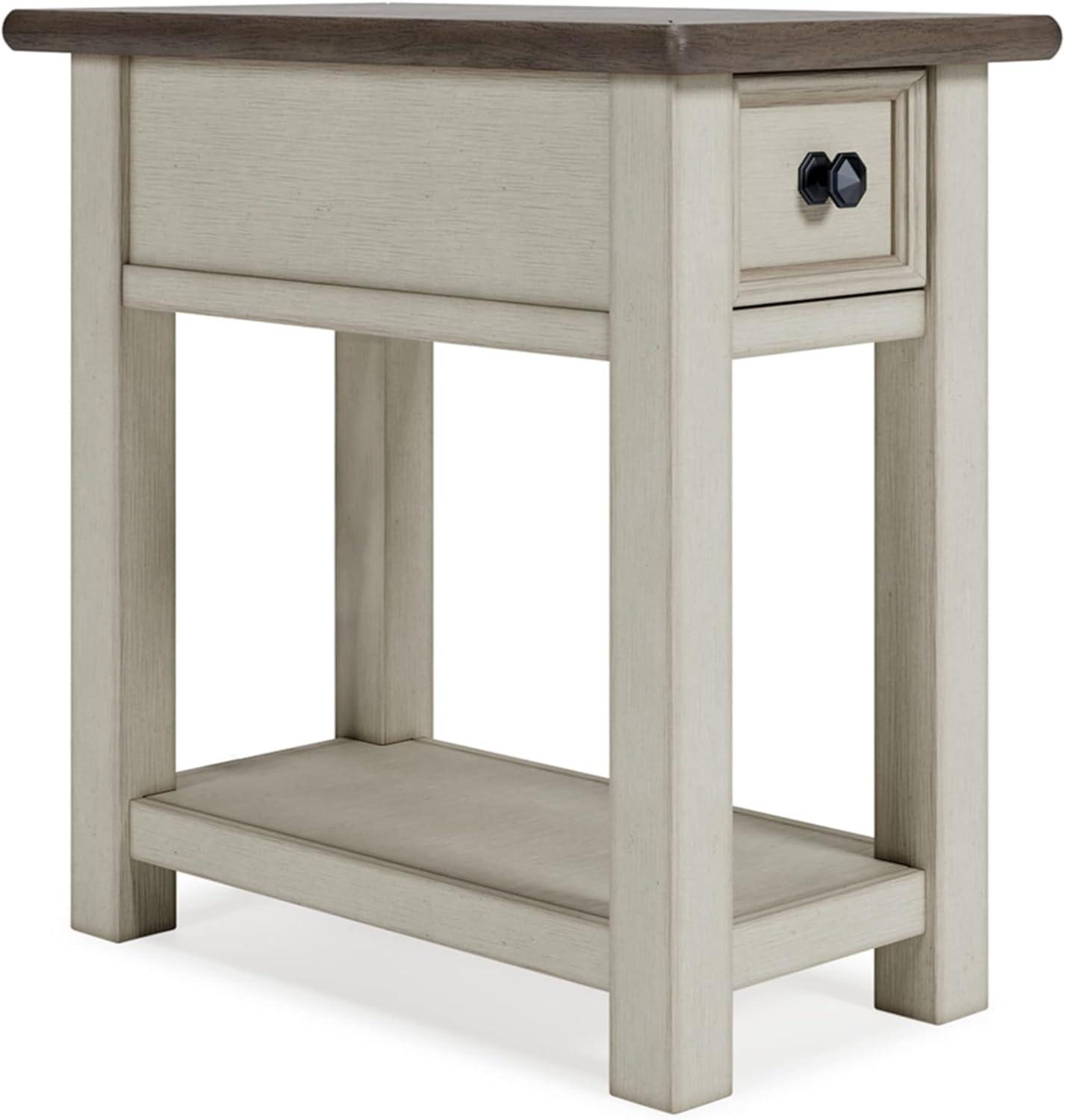 Signature Design by Ashley Casual Bolanburg Chairside End Table, Two-tone