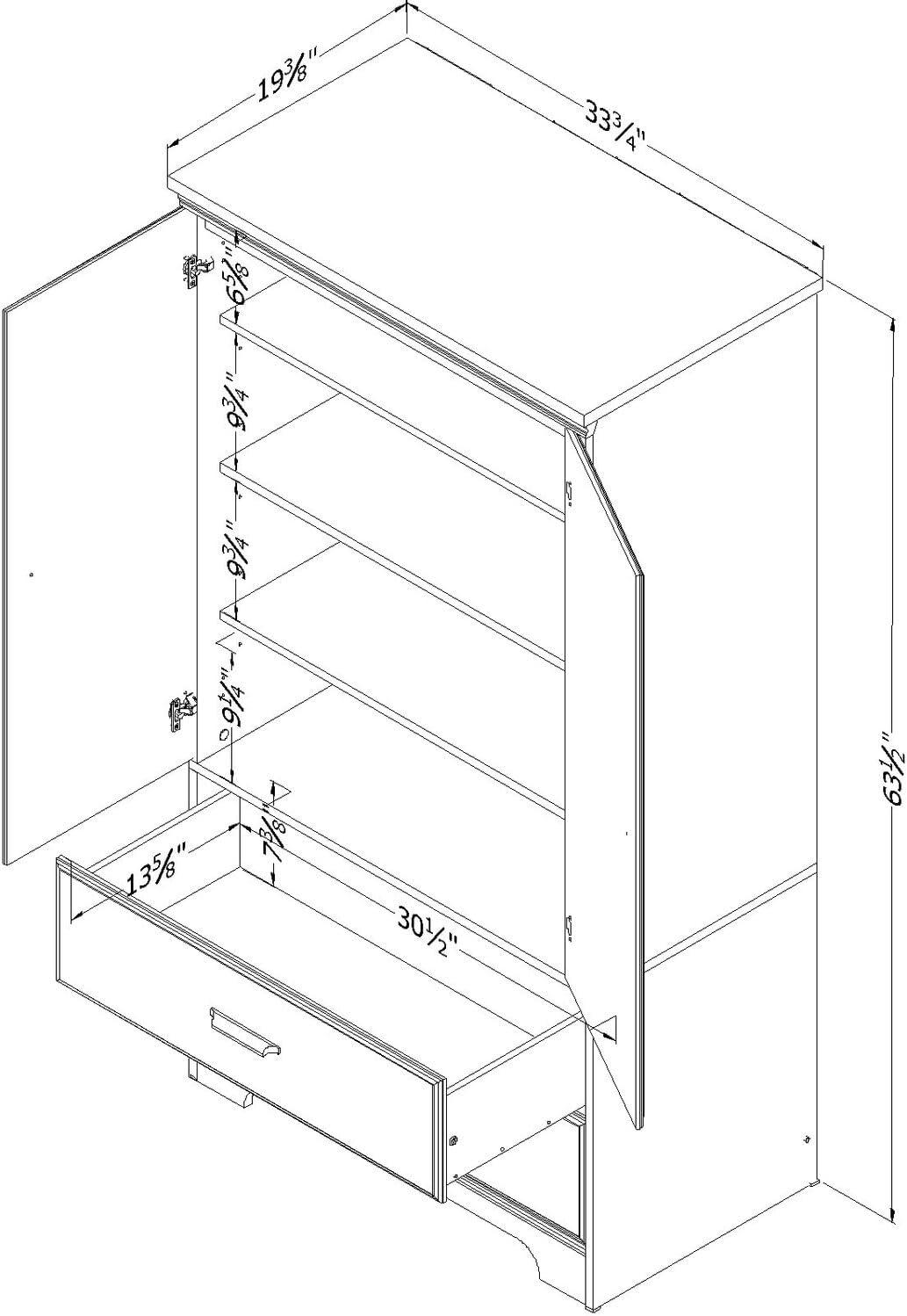 South Shore Versa Armoire