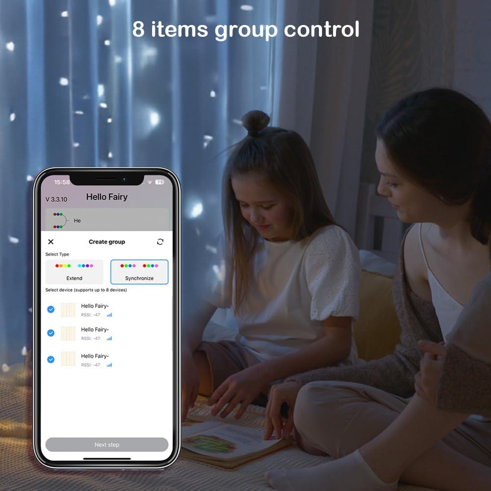 Curtain Lights Indoor 300LED 9.8ftx9.8ft, Outdoor Waterproof Curtain String Lights with Hook Remote Timer 8 Modes, USB Powered Waterfall Window Lights for Wall Backdrop Home Decorations