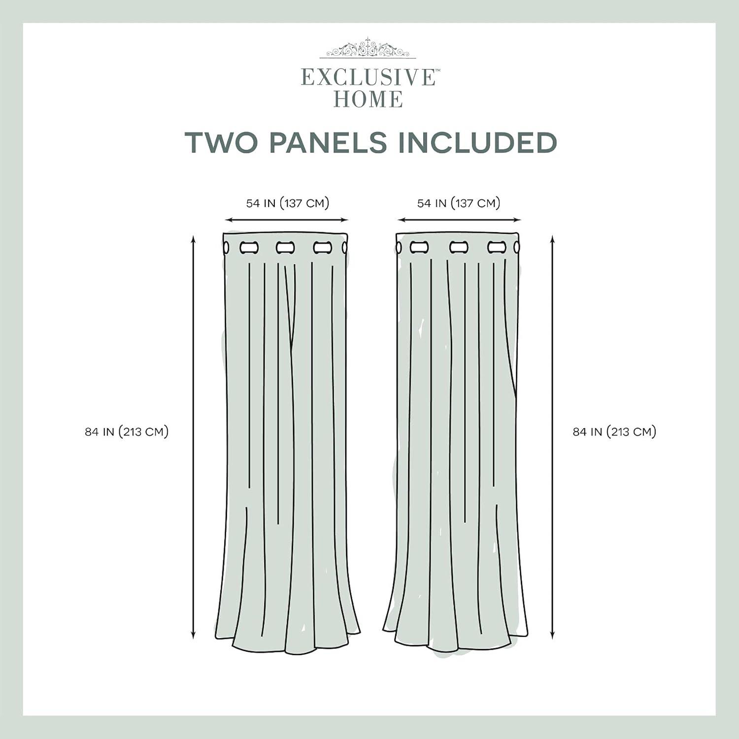 Longshore Tides Agim Polyester Semi Sheer Curtain Pair (Set of 2)