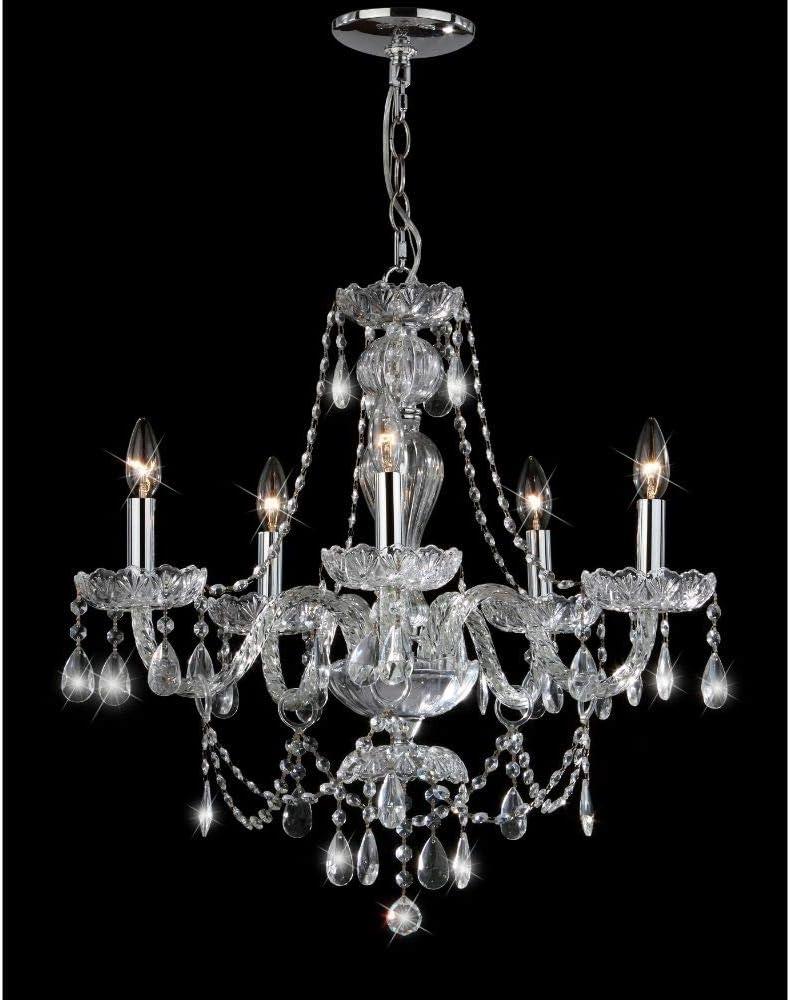 Jingle Chandelier - Chrome/Clear - Safavieh.