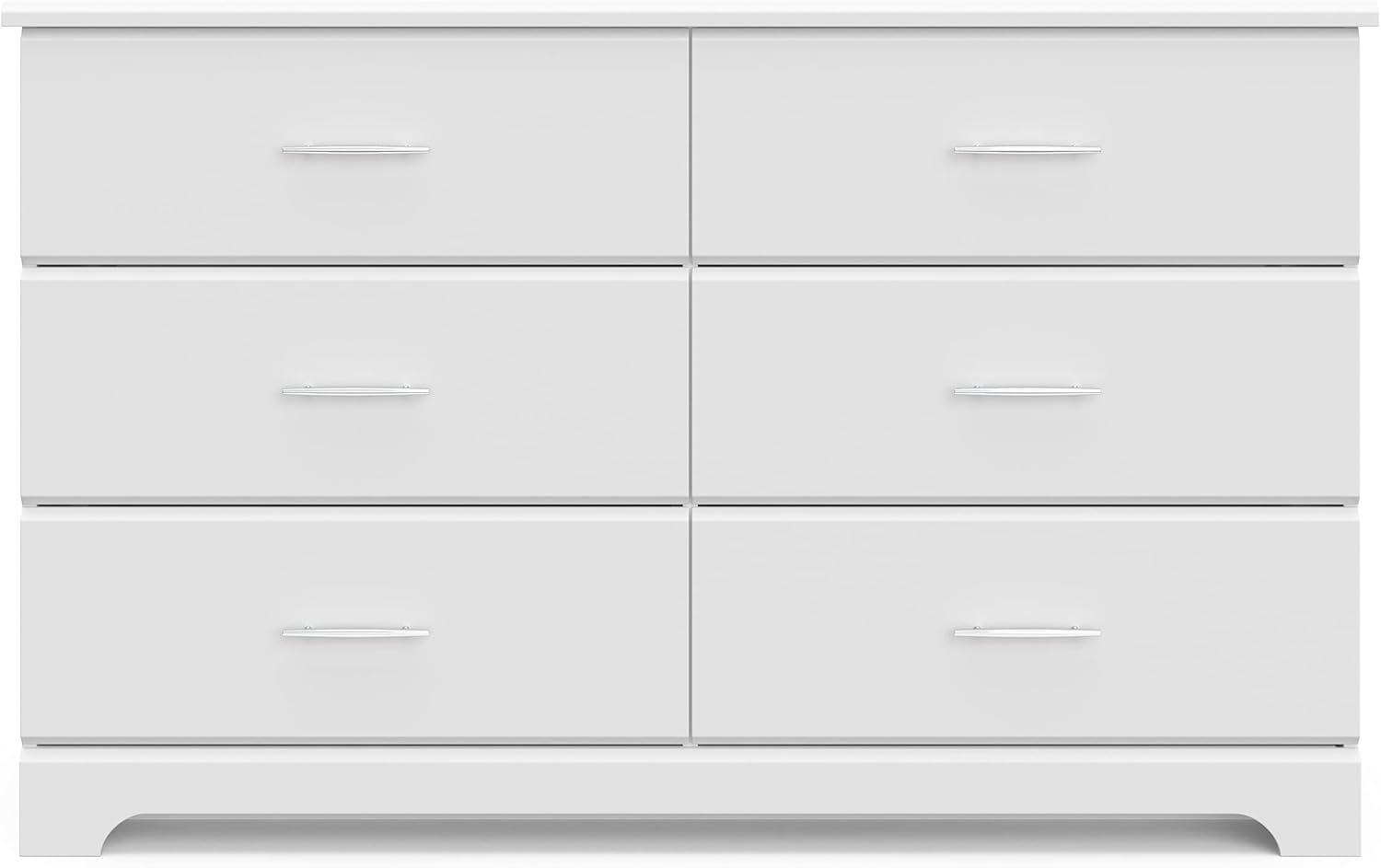 Brookside White 6-Drawer Nursery Double Dresser - GREENGUARD Certified