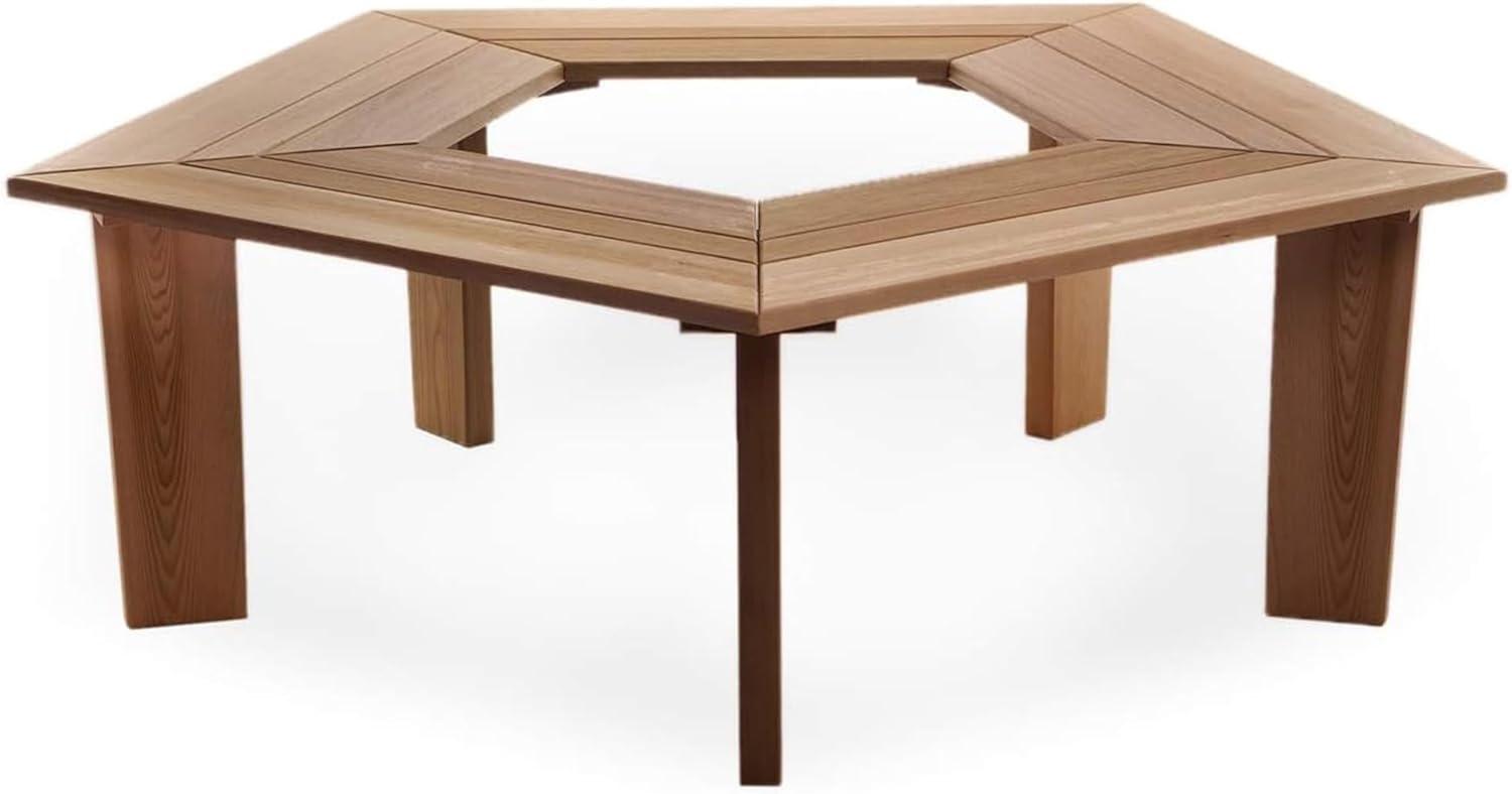 Union Rustic Ardoin 5-Sided Tree Bench