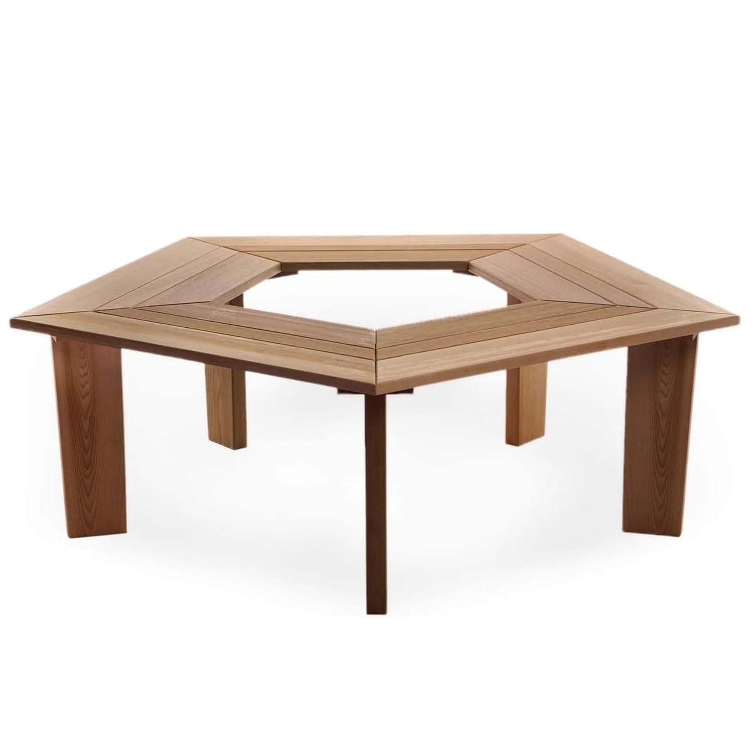 Union Rustic Ardoin 5-Sided Tree Bench