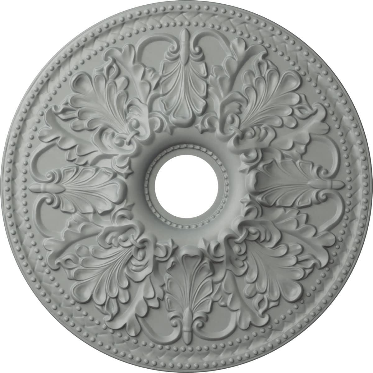 Ekena Millwork 23 7/8"OD x 4"ID x 2 1/8"P Ashley Ceiling Medallion (Fits Canopies up to 4 3/4")