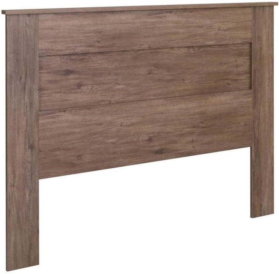 Drifted Gray Queen Wooden Flat Panel Headboard