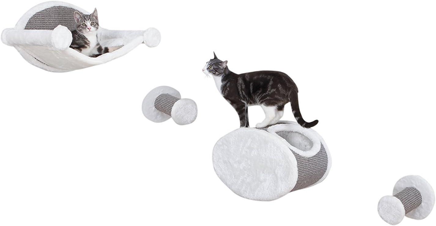 TRIXIE Wall Mounted Cat Lounge Set, Hammock and Condo with Two Steps, Cat Furniture, Scratching Post & Reviews | Wayfair