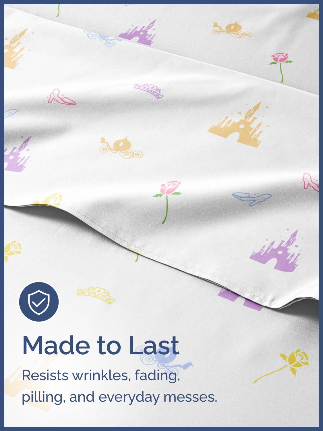 CGK Linens 4 Piece Kids Microfiber Sheet Set - Wrinkle Free - Cute, Cozy, Soft