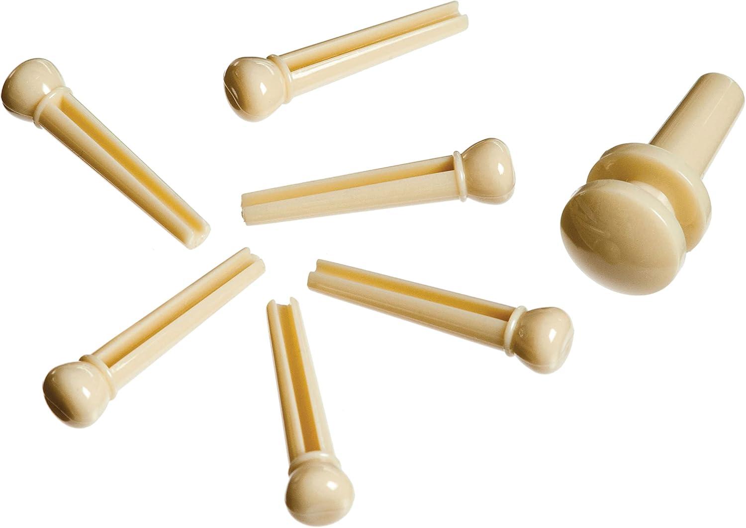 D'Addario ABS Bridge/End Pin Set Ivory