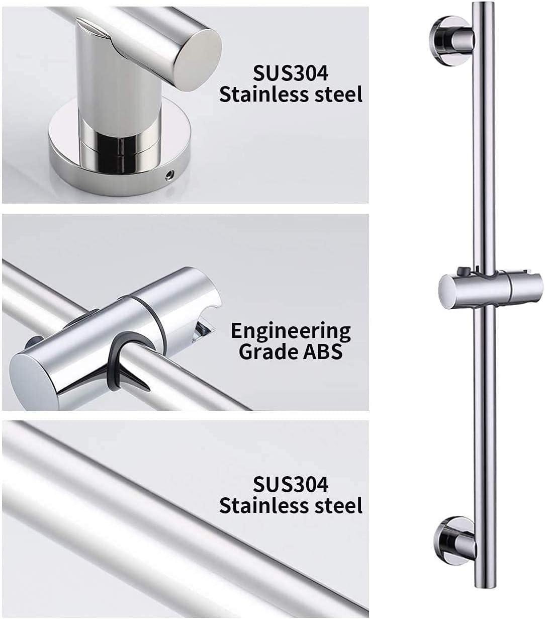 5-Spray Multifunction Deluxe Wall Bar Shower Kit with Hand Shower in Polished Chrome