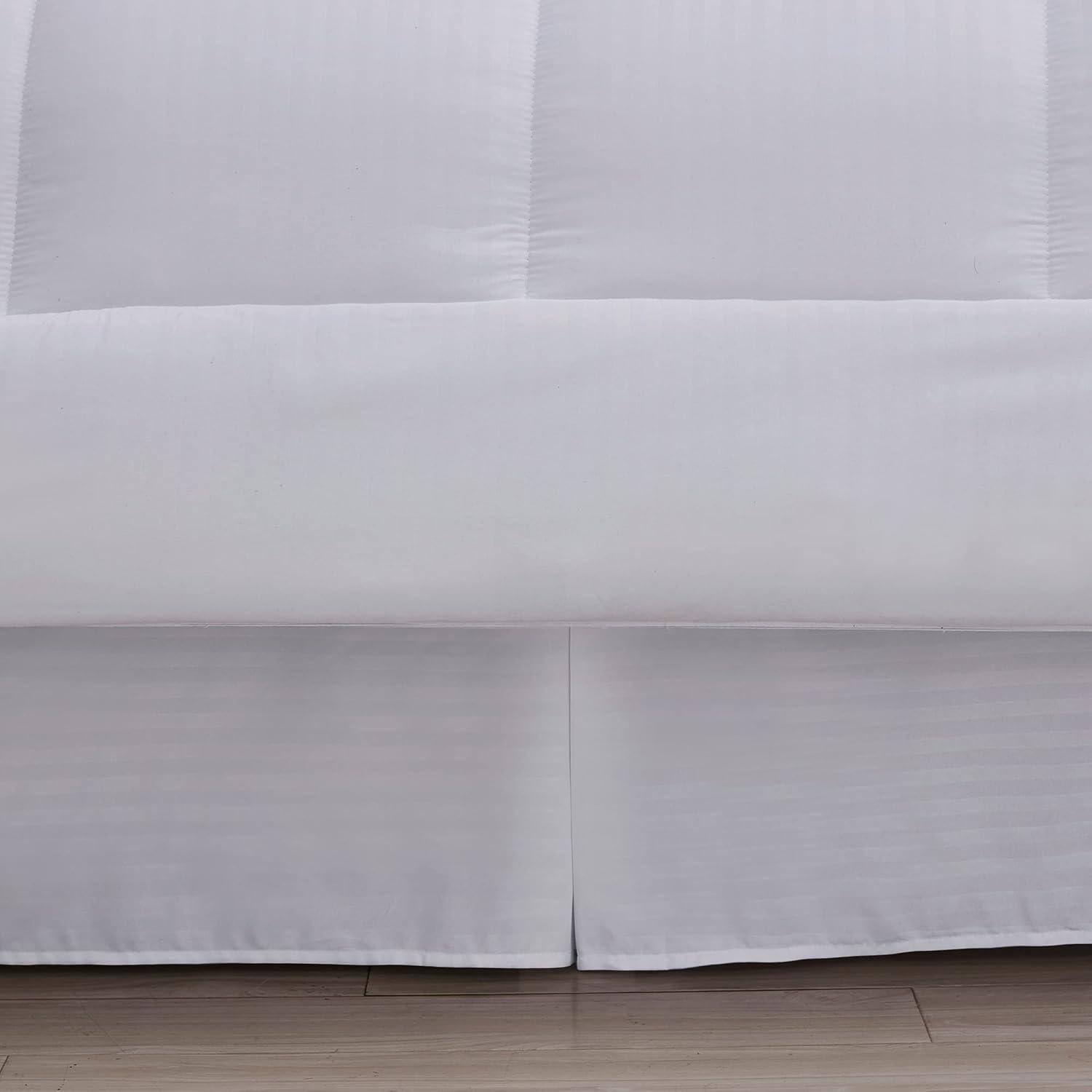 Sweet Home Collection Dobby Stripe Embossed Bed In a Bag Comforter Set