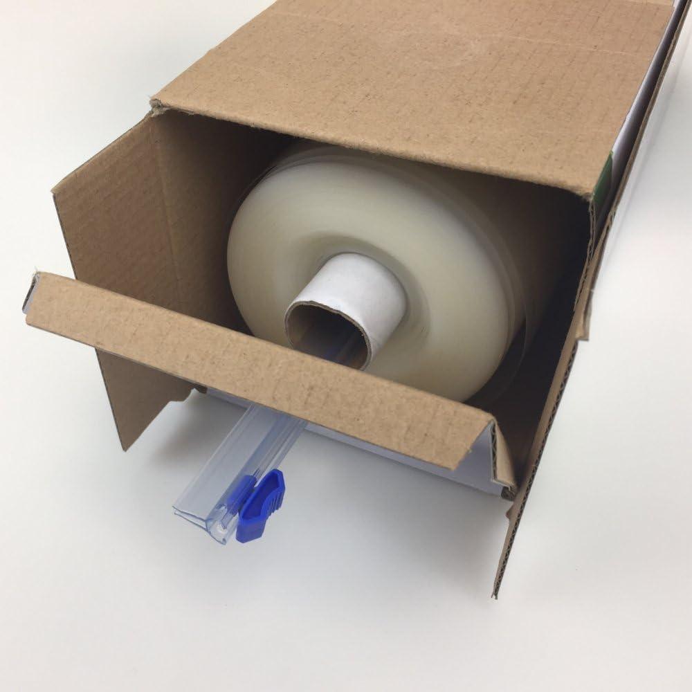 FoodVacBags 11" x 100' Bulk Vacuum Seal Roll - Convenient Dispenser Box with Cutter - Custom Size, Commercial Grade Food Saver Bag Roll - Food Storage, Seal a Meal in Food Sealer Bags