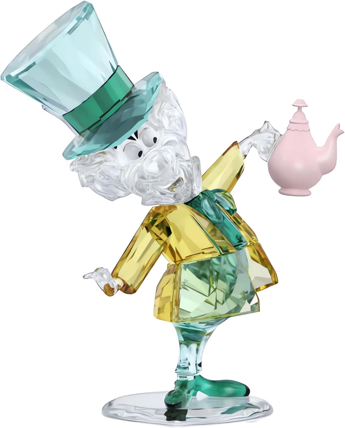 Mad Hatter Multicolor Crystal Figurine with Metal Accents