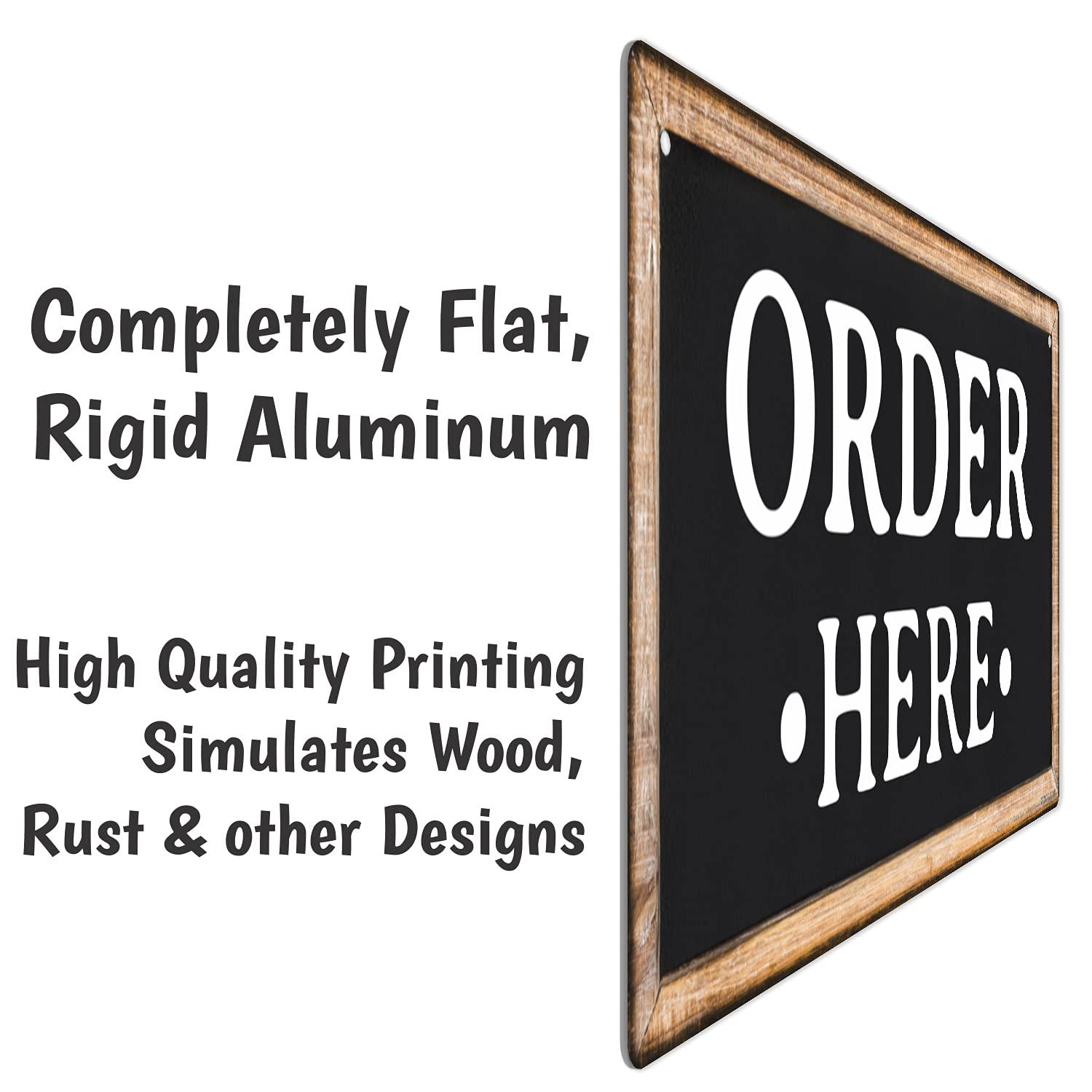 2 Piece Order Here and Pick up Here Sign Set