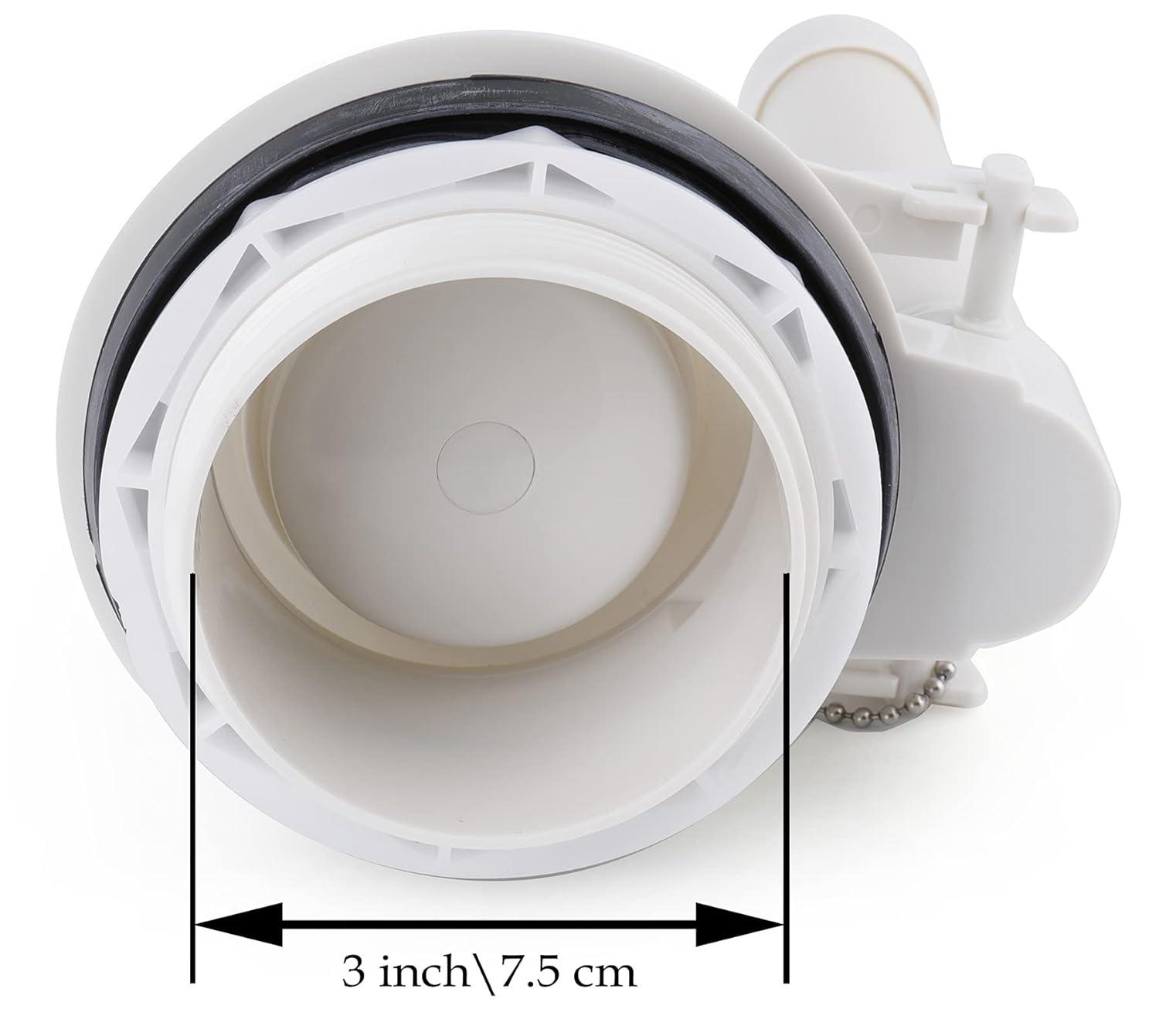 3-Inch Toilet Flush Valve Replacement 2-piece Toilet Tank Parts with Gasket and Bolts Fit for American Standard 738921-100.0070A Easy to Install High Performance Water-Saving