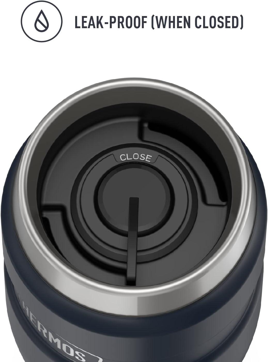 Thermos Stainless King Vacuum Insulated Stainless Steel Tumbler, 16oz, Matte Midnight Blue