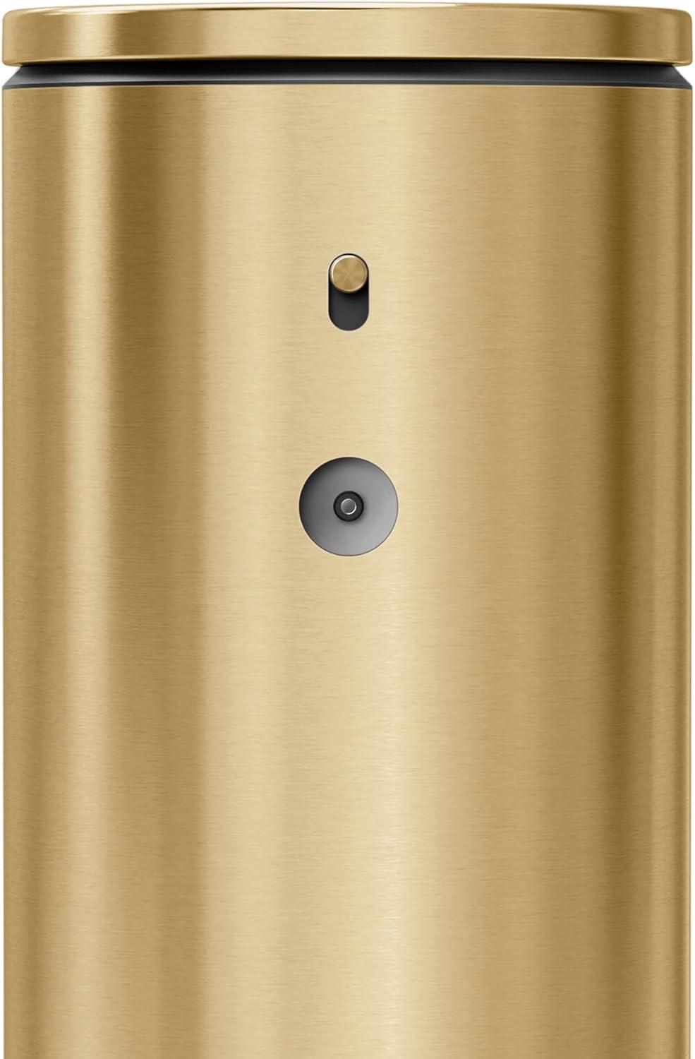 Brass Finish Round Automatic Soap Dispenser