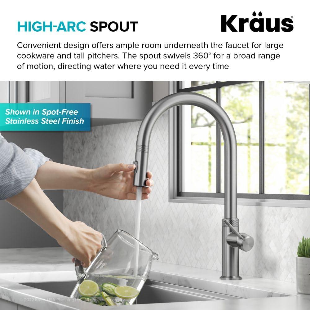 Kraus Oletto Single Handle High-arc Kitchen Faucet