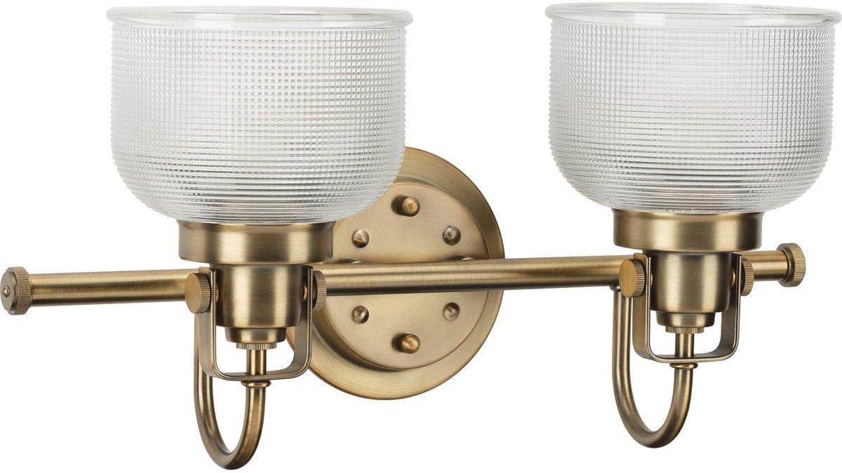 Rosser 2 Light Transparent Dimmable Vanity Light