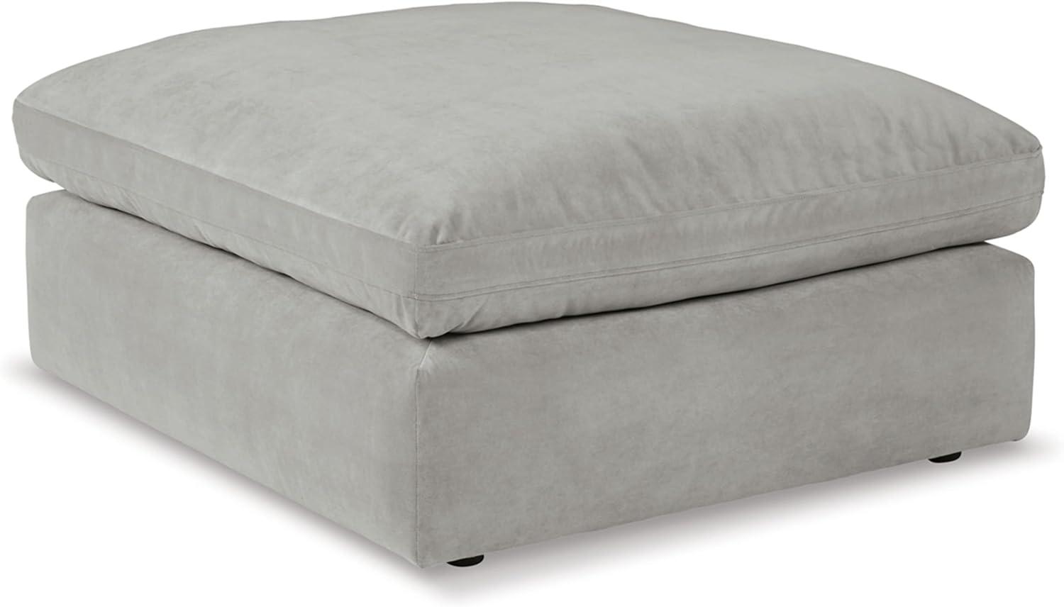 Sophie 42'' Gray Velvet Square Cocktail Ottoman