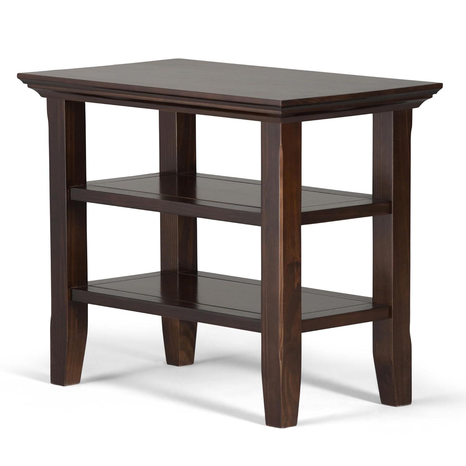 Lark Manor™ Solid Wood Transitional Table with Open Shelves