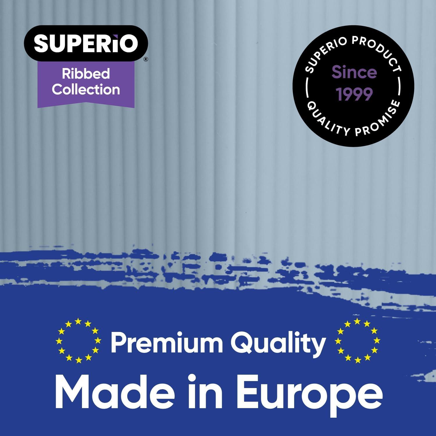 Superio Ribbed Plastic Basket Set