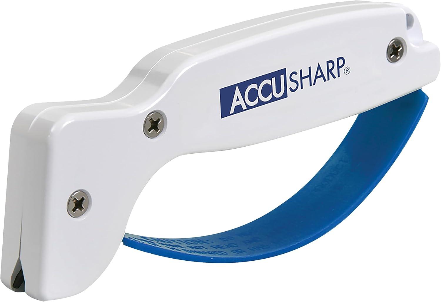 AccuSharp White and Blue Ergonomic Knife Sharpener