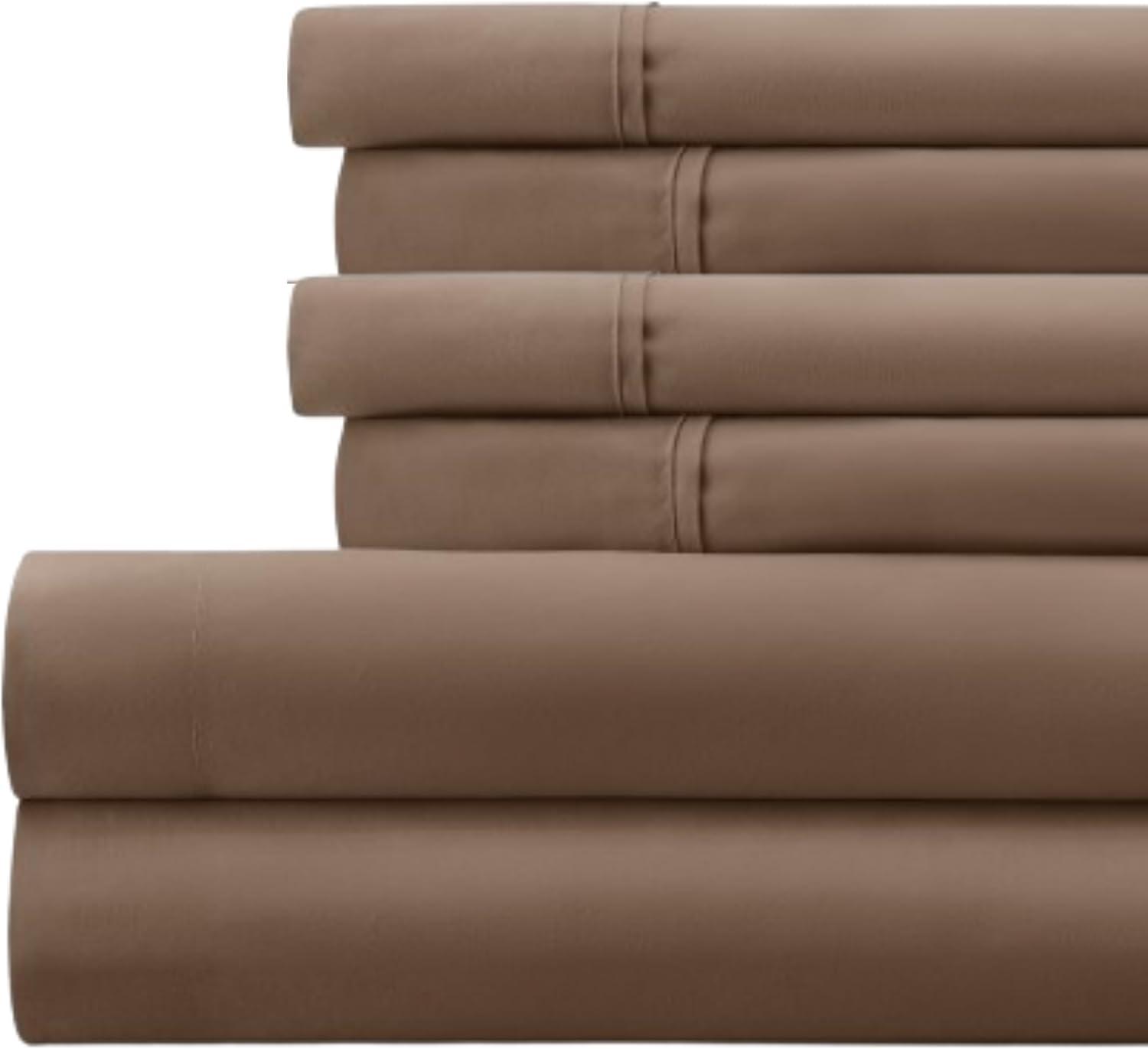 Simply Soft 6-Piece Wrinkle Free Microfiber Sheet Set with 16" Deep Pockets!