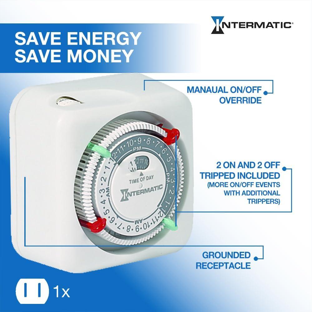 Intermatic TN311K 15-Amp Heavy Duty Lamp and Appliance Timer