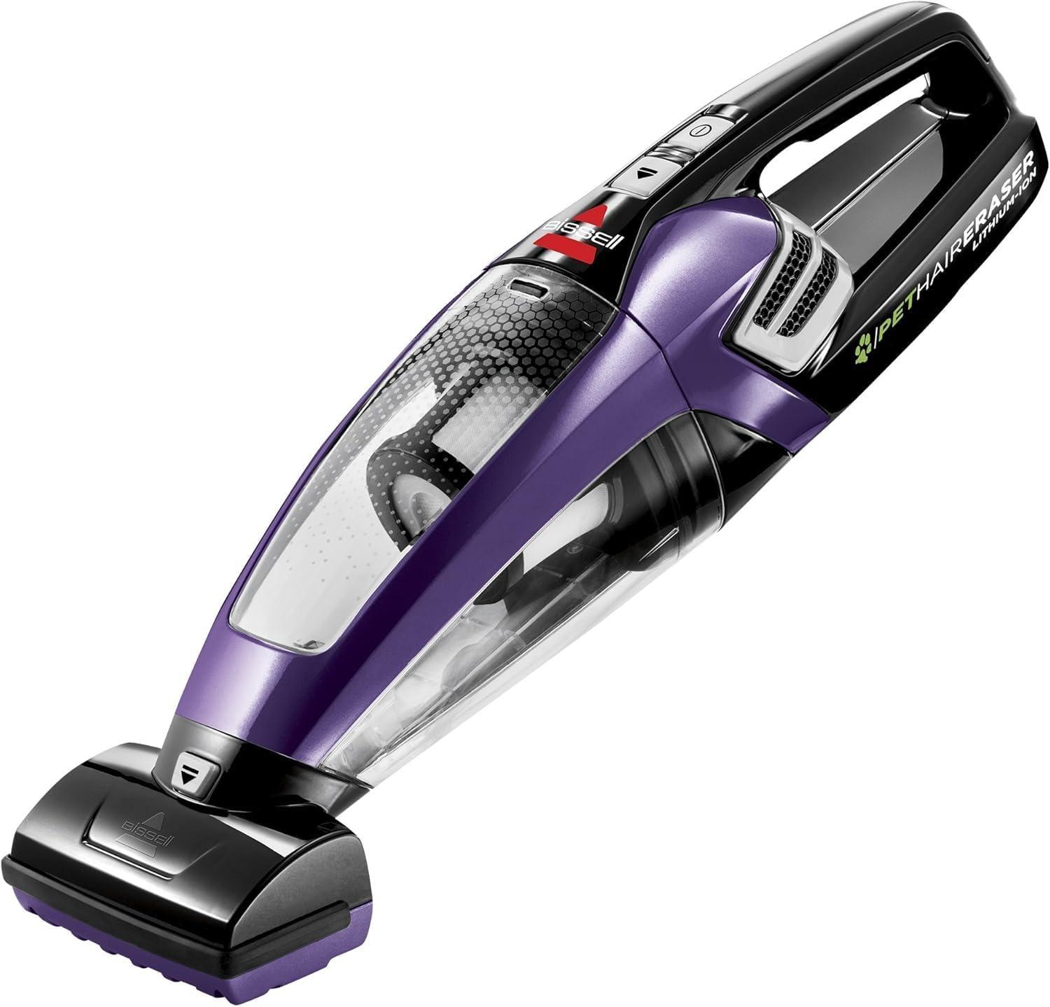 BISSELL Lithium Ion Bagless Handheld Vacuum, Purple, 2390