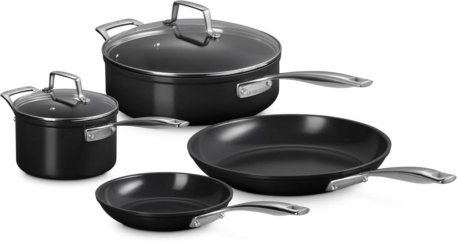 Le Creuset Black Non-Stick Stainless Steel 6-Piece Cookware Set