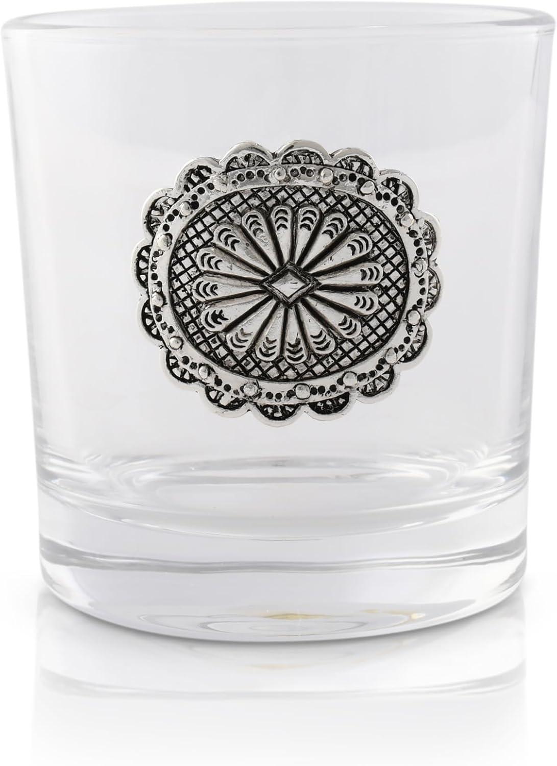 Arthur Court Designs Arthur Court Designs 4 - Piece 12oz. Western Concho Whiskey Glass Glassware Set (Set of 4)