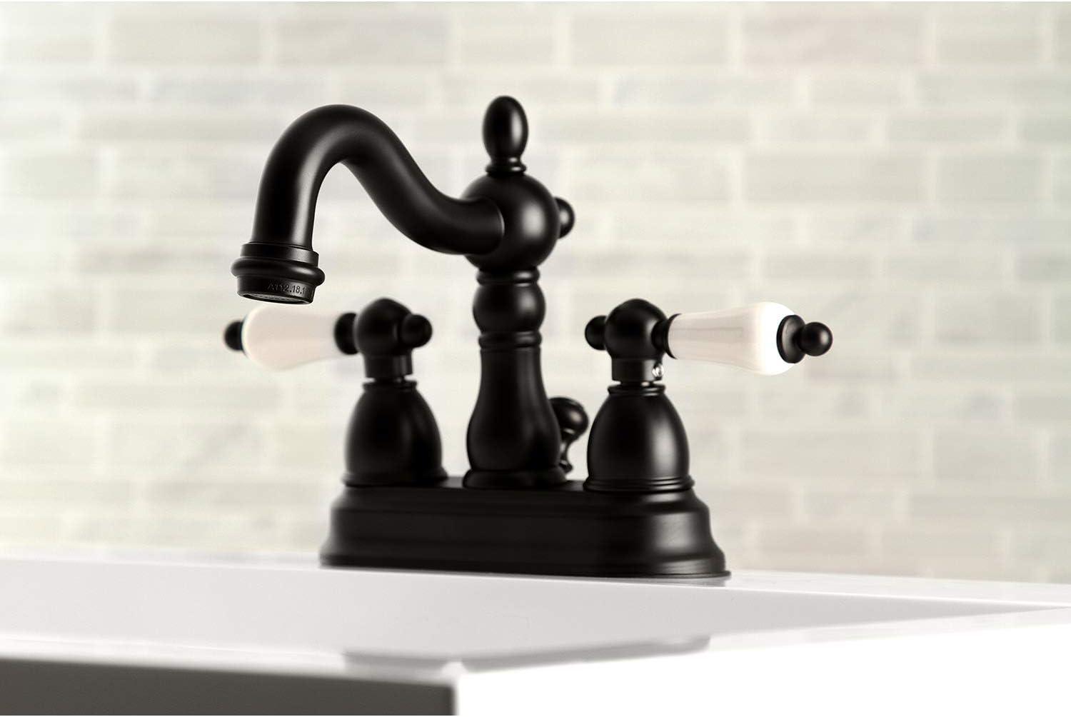 Heritage Centerset Bathroom Faucet with Drain Assembly