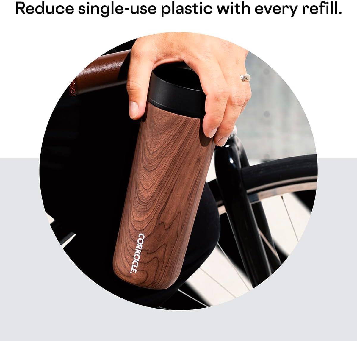 Corkcicle 17 oz Commuter Cup, Spill-Proof, Triple Insulated, Gloss White