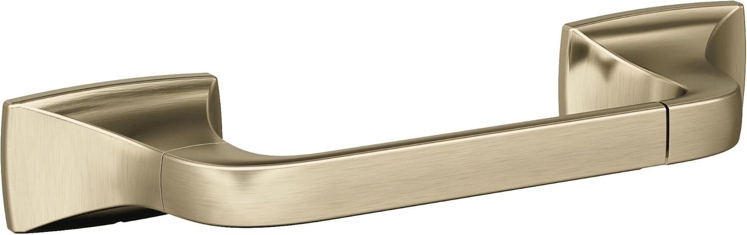 Golden Champagne Pivoting Double Post Toilet Paper Holder