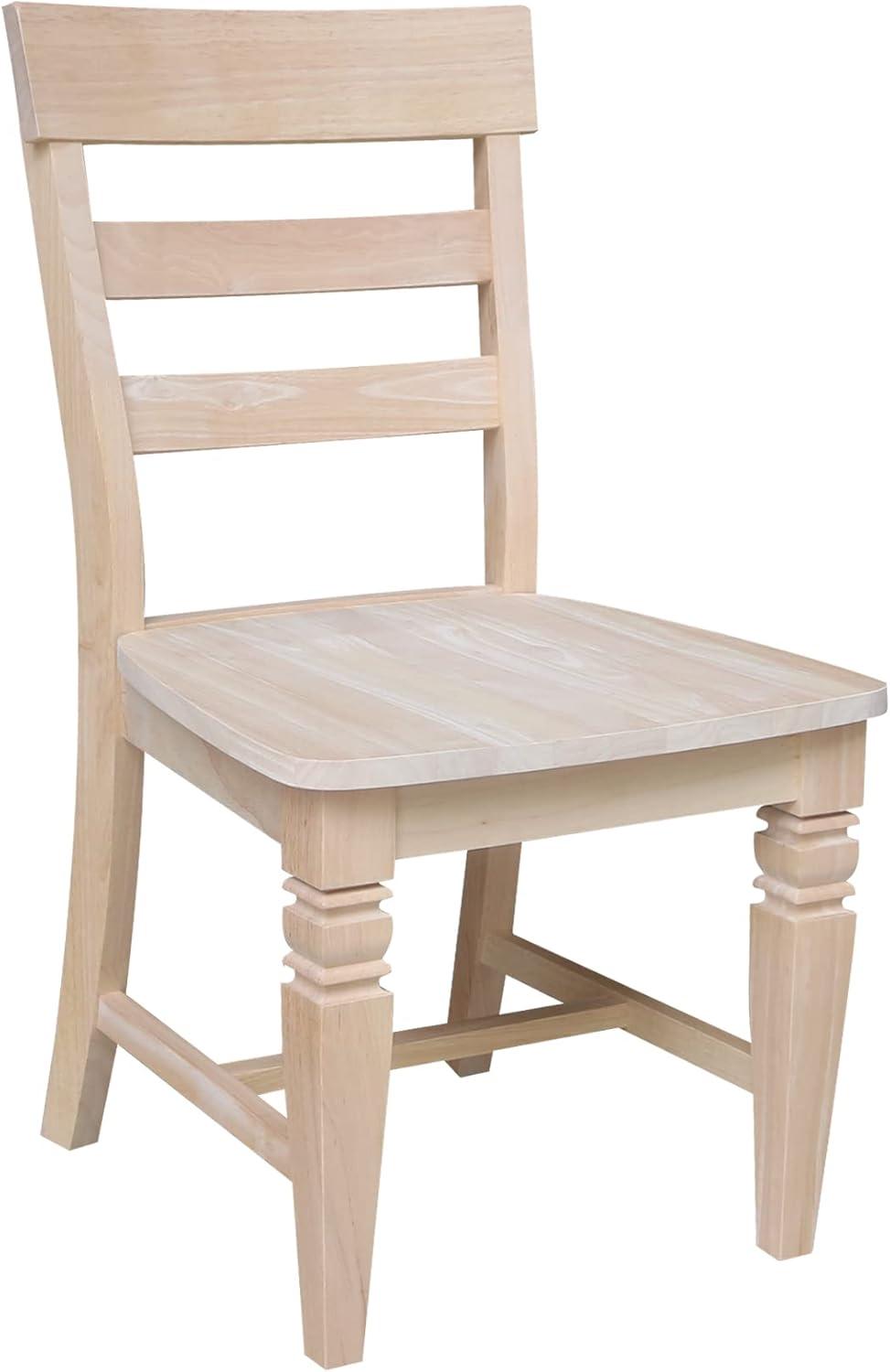 Set of Two Java Chairs with Solid Wood Seats