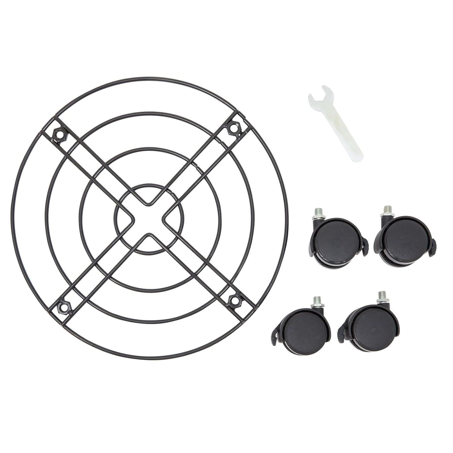 Bright Creations 4 Pack Metal Rolling Plant Stand, Planter Caddy with Wheels for Indoor and Outdoor Pots (10.6 Inches)