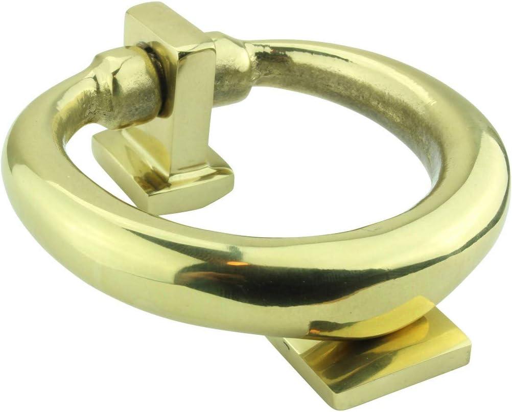 Ring Entry Solid Brass Door Knocker Antique Circular Brass Renovators Supply
